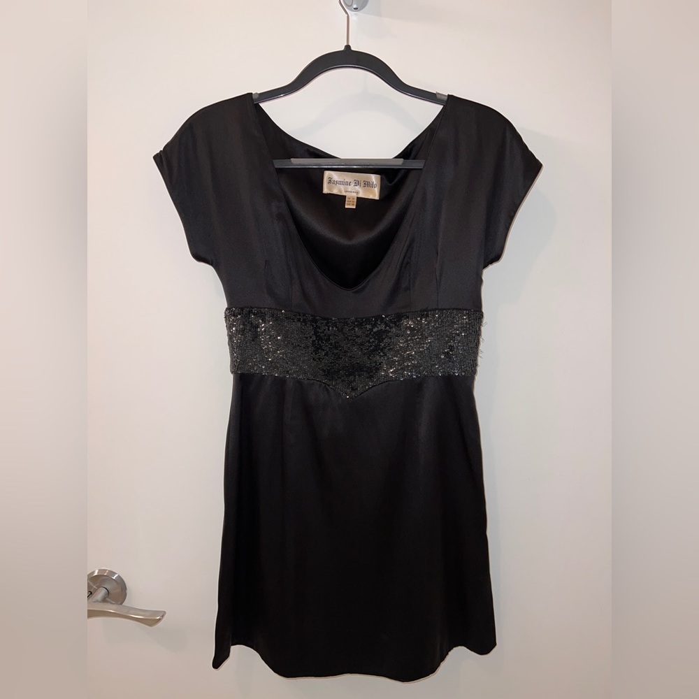 Jasmine Di Milo Black Silk Custom Dress